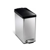 simplehuman 10L Profile Step Stainless Steel Rubbish Bin