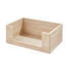 iDesign x The Home Edit Wooden Open Front Bin Large - Natural