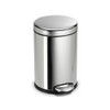 simplehuman 4.5L Round Step Stainless Steel Rubbish Bin - Polished