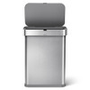 simplehuman 58L Rectangular Voice & Motion Sensor Rubbish Bin