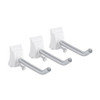 elfa Storage Utility Track Accessory Hook 3 Pack - White