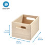 iDesign x The Home Edit Wooden All-Purpose Bin Narrow - Natural