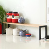 WilliamsWare Shallow Stackable Bamboo Kitchen Shelf 70cm Wide - Black