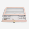 Stackers Supersize Drawer Jewellery Box Glass Lid Layer - Blush