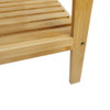 WilliamsWare Square Bamboo Shelf 2 Tier