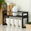 WilliamsWare Additional Rail for Shallow Stackable Kitchen Shelf 45cm Wide - Black