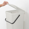 brabantia Sort & Go Waste Bin 16L - Light Grey