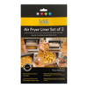 Nostik Reusable Rectangular Air Fryer Liner - 2 Pack
