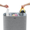 Joseph Joseph Tota Trio 90L Separation Laundry Basket - Grey