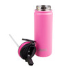 Oasis Challenger Stainless Steel Sports Bottle 550ml - Neon Pink