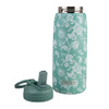 Oasis Stainless Steel Sports Straw Drink Bottle 780ml - Green Paisley