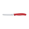 Victorinox Steak & Tomato Knife Round Tip Wavy Edge - Red