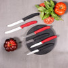 Victorinox Steak & Tomato Knife Round Tip Wavy Edge - Black