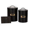 Typhoon Living Otto Storage Canisters 2 Pack - Black