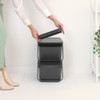 brabantia Stackable Sort & Go Bin 20L - Grey