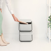 brabantia Stackable Sort & Go Bin 20L - Light Grey