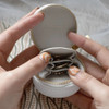 Stackers Oyster Travel Jewellery Box - Pebble White