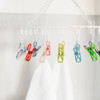 16 Peg PVC Coated Steel Portable Hanging Clothes Airer - White