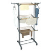 3 Tier Collapsible 26 Rail Clothes Airer with Wheels
