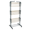 3 Tier Collapsible 26 Rail Clothes Airer with Wheels
