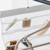 48 Pocket Wardrobe Hanging Jewellery Organiser - Clear/White