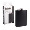 Bartender Stainless Steel Hip Flask 236ml - Matte Black Finish