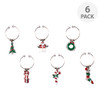 Avanti Wine Glass Charms Enamelled Christmas - Set of 6