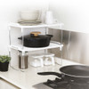 Algo Stackable Kitchen Pantry Shelf - White