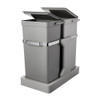 EKO Deco Duo Pull Out Recycling Bin 20L+15L - Grey