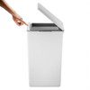 EKO Morandi Interlocking Touch Rubbish Bin 30L - White