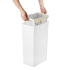 EKO Morandi Interlocking Touch Rubbish Bin 30L - White