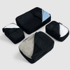 Globite Voyager Travel Packing Cube 4 Pack - Nero Black