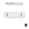 Umbra Sticks Wall Mounted 5 Hook Rack - White