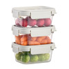 Lock & Lock Nestopia Rectangle Food Containers 500ml - 3 Pack