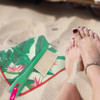 Vigar Microfibre Beach Towel & Brush Set