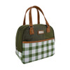 Sachi Style 237 Insulated Cali Lunch Bag - Olive Green Gingham