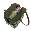 Sachi Style 237 Insulated Cali Lunch Bag - Olive Green Gingham