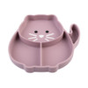 Melii Luxe Divided Silicone Suction Kids Plate - Cat