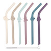 Melii Luxe Silicone Kids Straws - 6 Pack