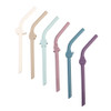 Melii Luxe Silicone Kids Straws - 6 Pack
