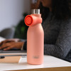 Joseph Joseph Loop Stainless Steel Water Bottle 500ml - Coral