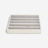 Stackers Classic Jewellery Box Tray 5 Compartment - Oatmeal/Linen
