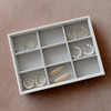 Stackers Classic Jewellery Box Tray 9 Compartment - Oatmeal/Linen