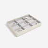 Stackers Classic Jewellery Box Tray 9 Compartment - Oatmeal/Linen