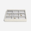 Stackers Classic Jewellery Box Tray 9 Compartment - Oatmeal/Linen