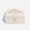 Stackers Classic Luxury Jewellery Box with Lid - Oatmeal/Linen