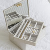 Stackers Classic Luxury Jewellery Box with Lid - Oatmeal/Linen