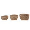 Amalfi Woven Seagrass Baskets - 3 Pack