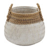 Amalfi Bambu Basket - White