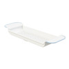madesmart Expandable Bathtub Shelf - White/Blue